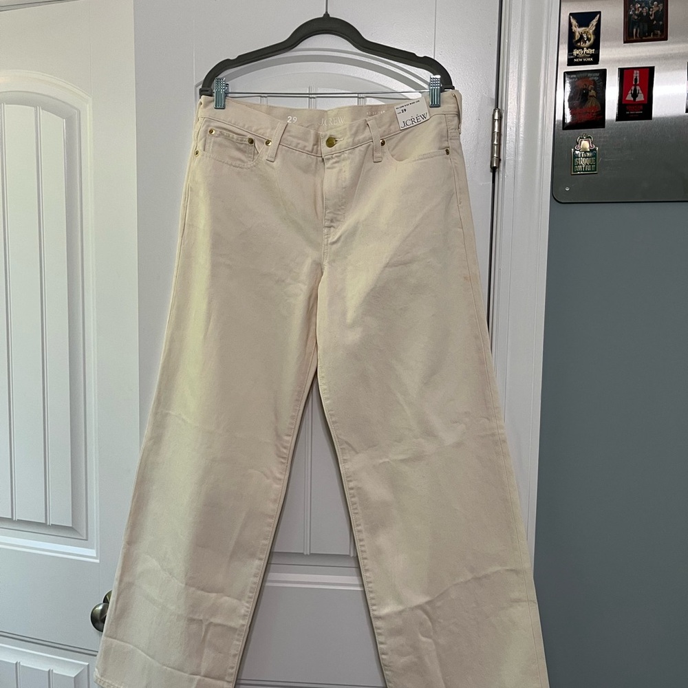 NWT J. Crew wide leg jeans. Size 29. Current season